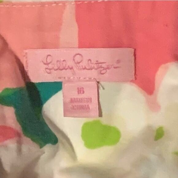 Lilly Pulitzer Dress Girl’s Floral Sundress Pink Size 16 Preppy Vacation Summer - Picture 7 of 7